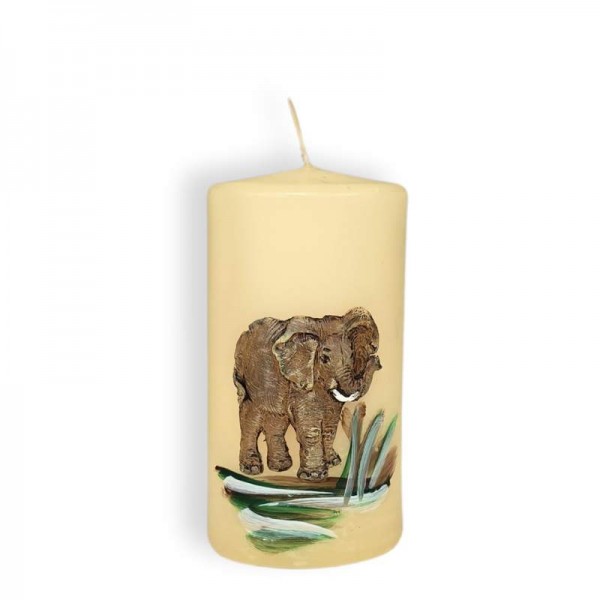 Dekorativna svečka valj SLON VS z motivom slončka